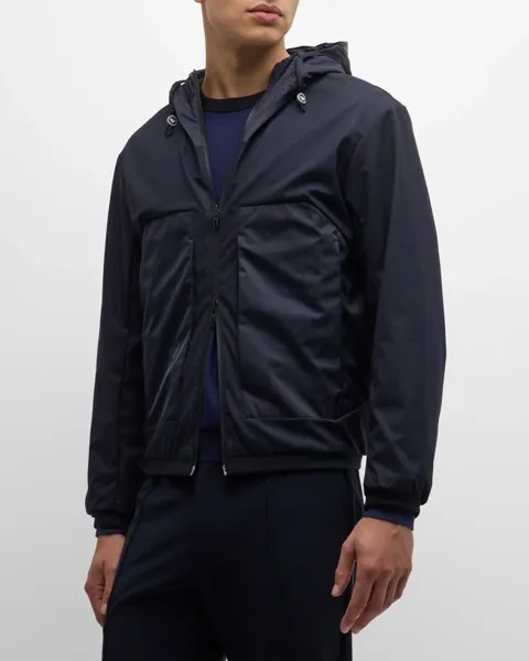 Мужская двусторонняя толстовка-бомбер Emporio Armani, цвет Navy