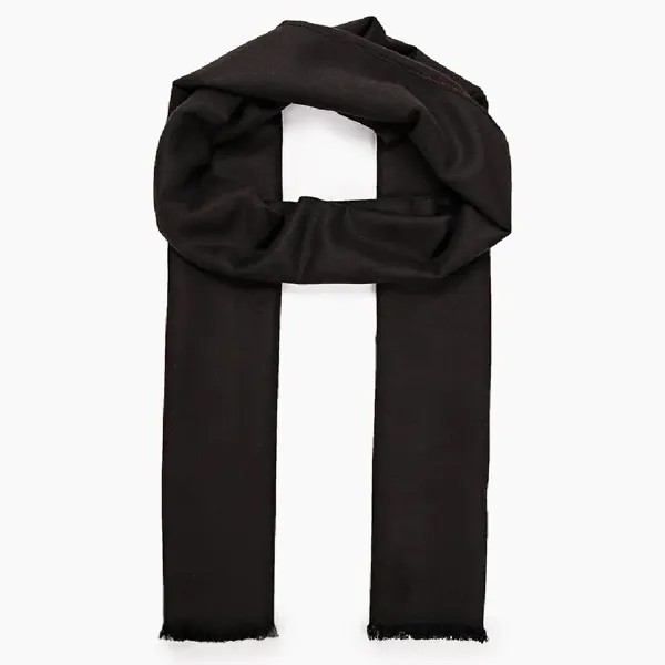 Шарф мужской Rosedena shawlcy19149 черный-бордовый, 30х180 см