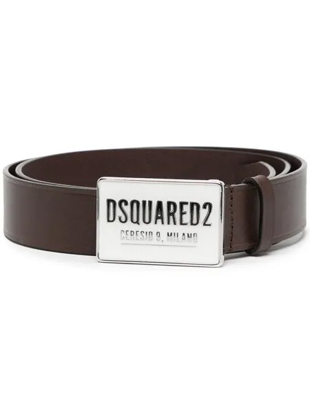 Dsquared2 logo-buckle leather belt