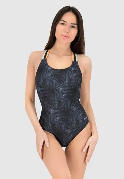 Купальник BECO the world of aquasports BEactive Night Jungle Strappy Classic Suit, цвет schwarz bunt