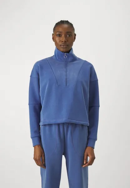 Толстовка FUNNEL NECK HALF ZIP Sweaty Betty, цвет lightning blue