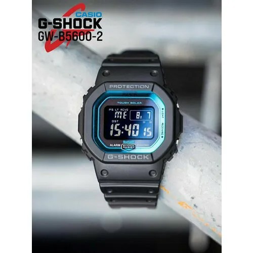 Наручные часы CASIO G-Shock GW-B5600-2, черный, бирюзовый