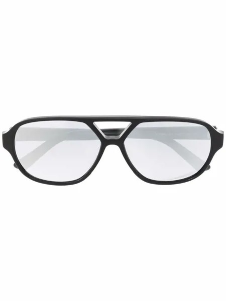 Calvin Klein солнцезащитные очки в круглой оправе