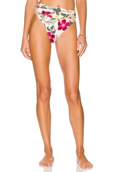 Низ бикини PatBO Hibiscus Cheeky Bikini Bottom, ваниль