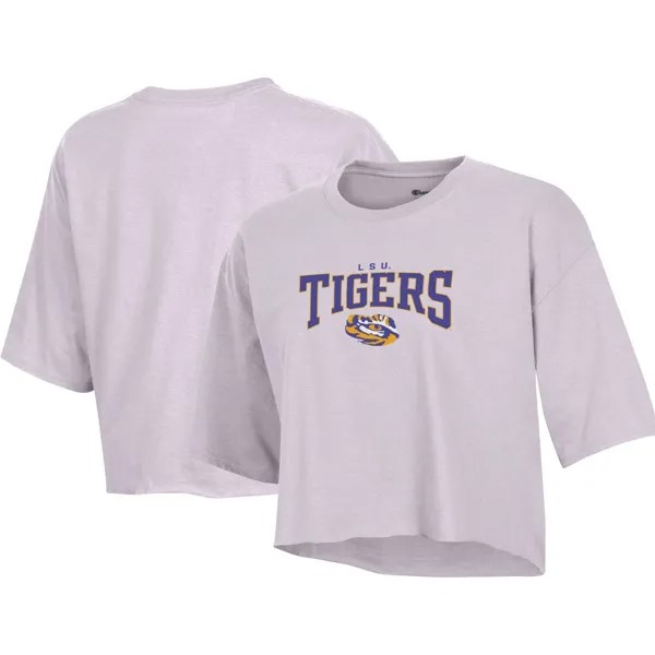 Женская укороченная футболка Champion LSU Tigers Boyfriend лавандового цвета Champion
