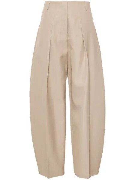 Jacquemus брюки Le Pantalon Ovalo, нейтральный цвет