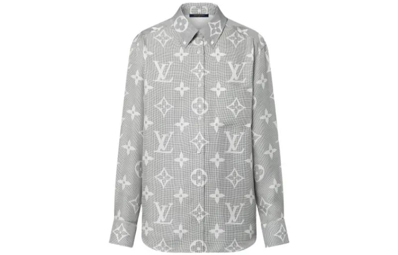 Рубашка женская Louis Vuitton Flight Mode, серый