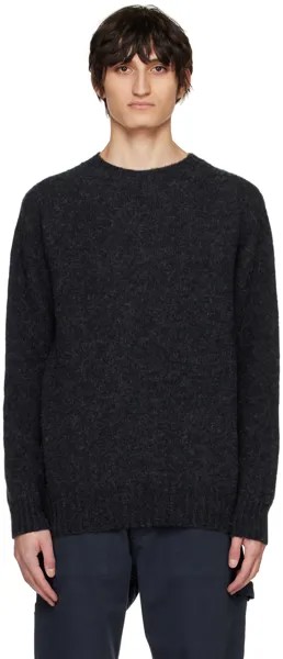 Серый замшевый свитер YMC