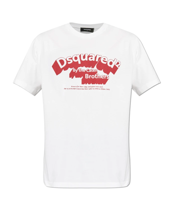 Футболка с логотипом Dsquared2, белый