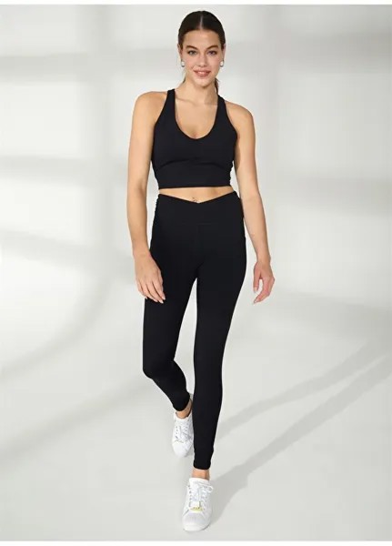 Простая черная женская футболка с круглым вырезом Dkny Jeans