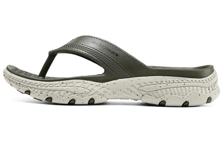 Шлепанцы мужские Skechers, зеленый