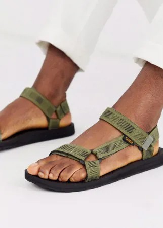 Сандалии цвета хаки Teva Original Universal-Зеленый