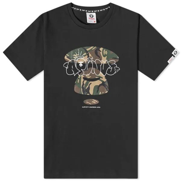 Камуфляжная футболка AAPE GDZ, черный