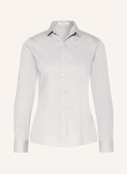 Блузка-рубашка с жемчугом Soluzione, серый