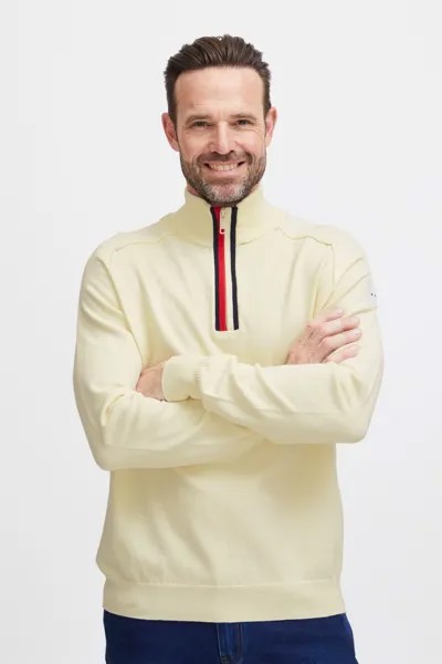 Пуловер FQ1924 Troyer FQKyle raglan halfzip knit 21900570, натуральный