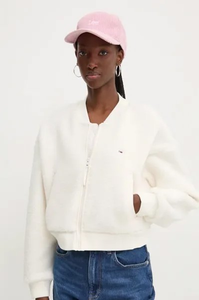 Флисовая толстовка Tommy Jeans, бежевый