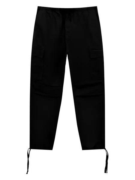 Обычные брюки-карго Pull&Bear, черный