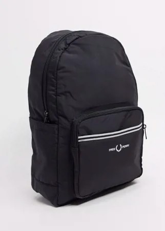 Черный рюкзак с логотипом Fred Perry