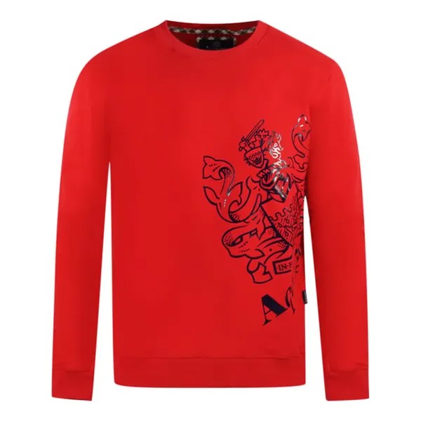 Свитер с логотипом Aldi's Page Aquascutum, красный