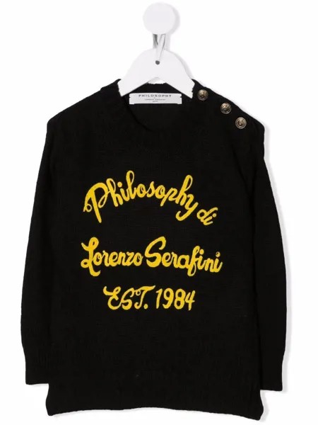 Philosophy Di Lorenzo Serafini Kids джемпер с вышитым логотипом