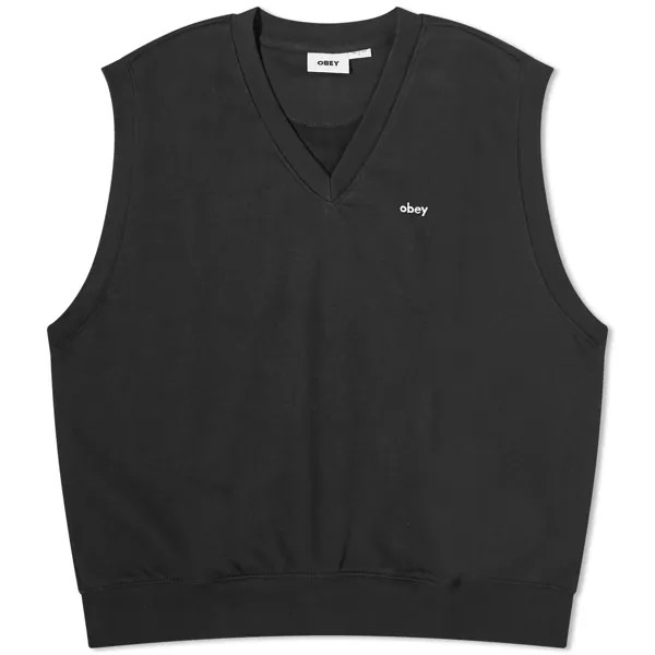 Жилет Obey Case Fleece, черный