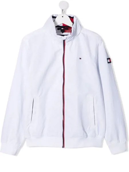 Tommy Hilfiger Junior бомбер с вышитым логотипом