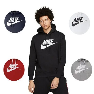 Nike Мужская толстовка с капюшоном Sportswear Club Fleece Active Graphic Pullover Sweatshirt