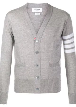 Thom Browne кардиган с V-образным вырезом и полосками 4-Bar