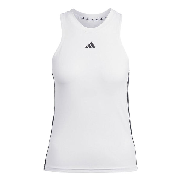 Топ aeroready train essentials обычные 3 полоски майка азиатские размеры Adidas, белый