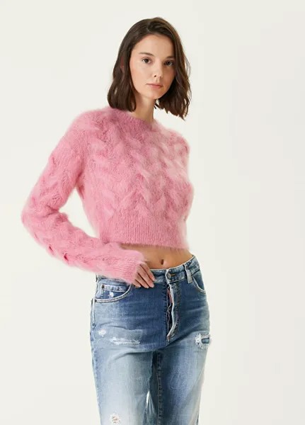 Розовый шерстяной свитер Dsquared2