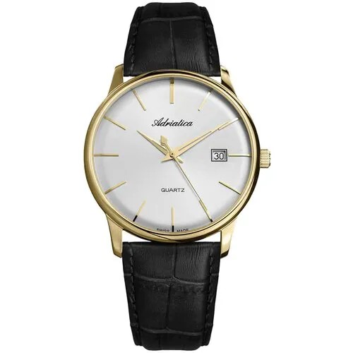 Наручные часы Adriatica Часы Adriatica A8242.1213Q, золотой, белый