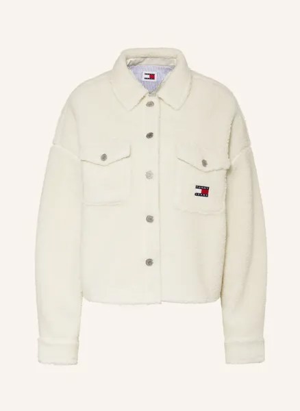 Меховая куртка Тедди Tommy Jeans, экрю