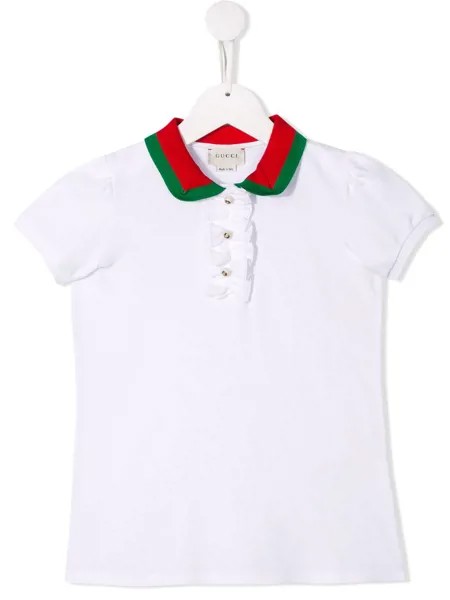 Gucci Kids рубашка-поло с короткими рукавами