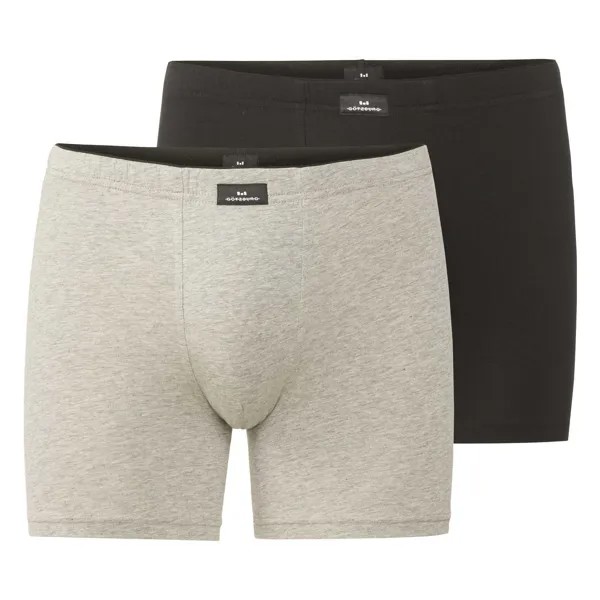 Боксеры Götzburg Boxershort 2 шт, светло-серый/черный