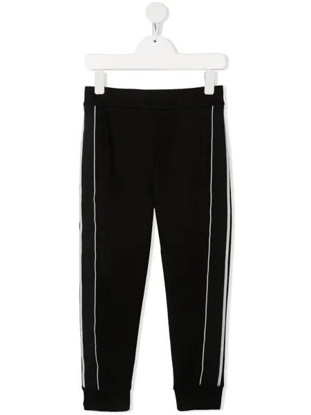 Emporio Armani Kids спортивные брюки с лампасами