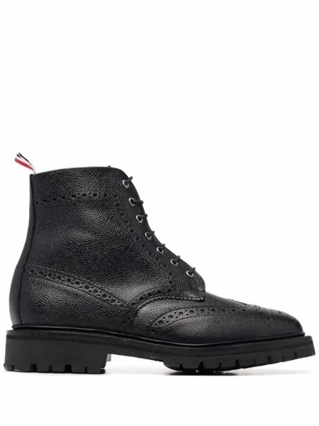 Ботинки с брогированием Thom Browne, черный