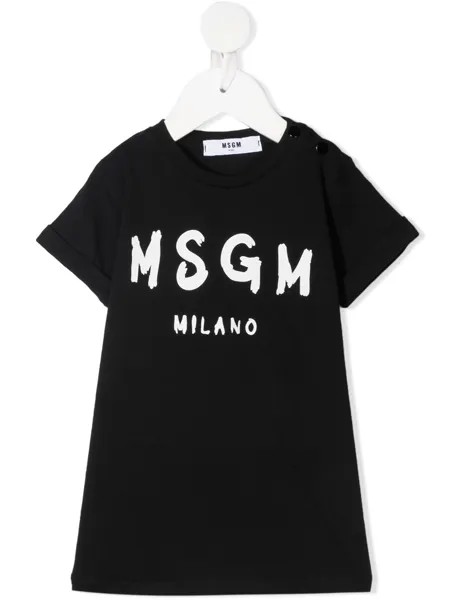 MSGM Kids футболка с логотипом