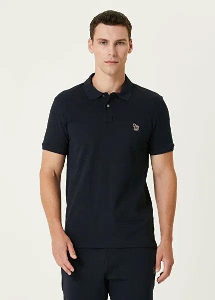 Футболка из органического хлопка с воротником-поло Ps By Paul Smith, синий