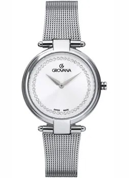 Швейцарские наручные  женские часы Grovana 4516.1132. Коллекция DressLine