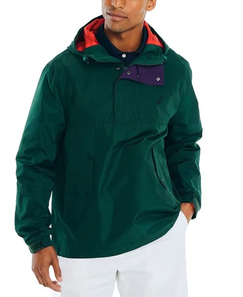 Мужская куртка-анорак с капюшоном Nautica, зеленый