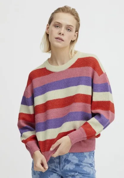 Свитшот ICHI DUSTY, цвет multi color stripe