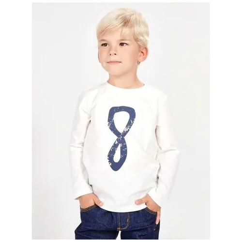 Лонгслив Mini Maxi, хлопок, размер 116, белый