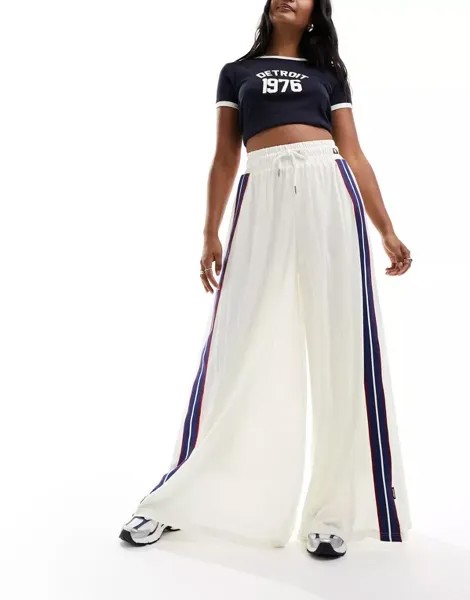 Белые широкие спортивные брюки ellesse Lillie