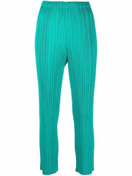 Pleats Please Issey Miyake укороченные плиссированные брюки