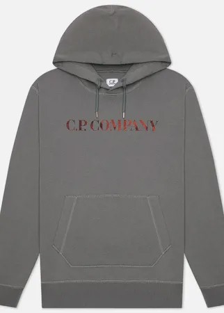 Мужская толстовка C.P. Company Reverse Graphic Hooded, цвет серый, размер XL