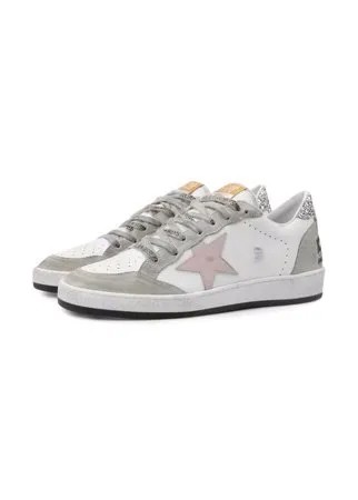 Комбинированные кеды Ball Star Golden Goose Deluxe Brand