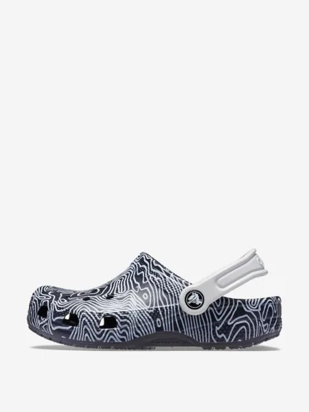 Сабо детские Crocs Classic Topographic Clog K, Синий