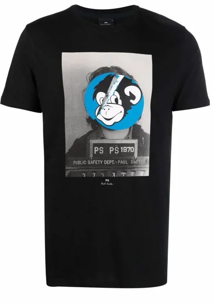 PS Paul Smith футболка из органического хлопка с графичным принтом