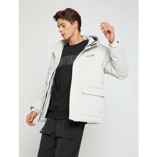 Куртка KOTON, размер M, белый, серый