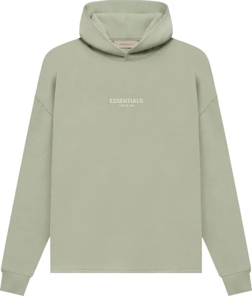 Худи Fear of God Essentials Relaxed Hoodie 'Sea Foam', зеленый